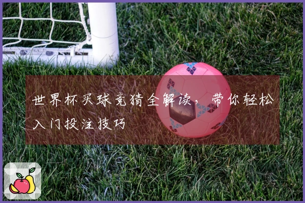 世界杯买球竞猜全解读，带你轻松入门投注技巧