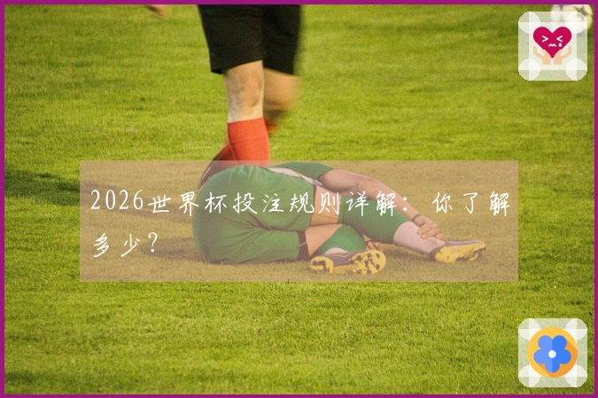 2026世界杯投注规则详解：你了解多少？